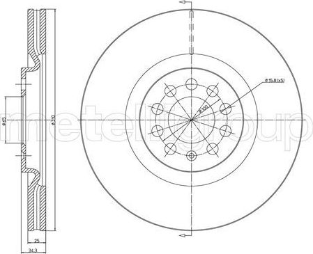 Тормозной диск Trusting. Артикул DF1707