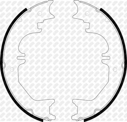 Тормозные колодки (стояночная тормозная система) NiBK. Артикул FN8905