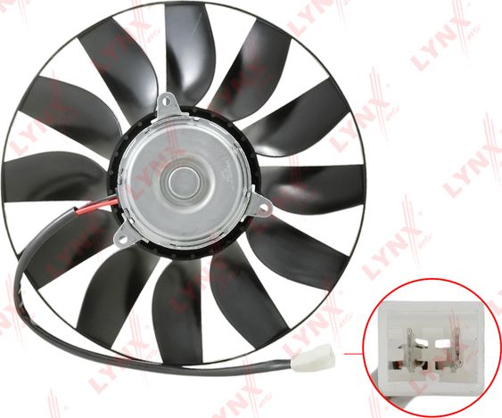Вентилятор радиатора двигателя LYNXauto для ВАЗ Нива, 4x4 2002-2015. Артикул RF-1802