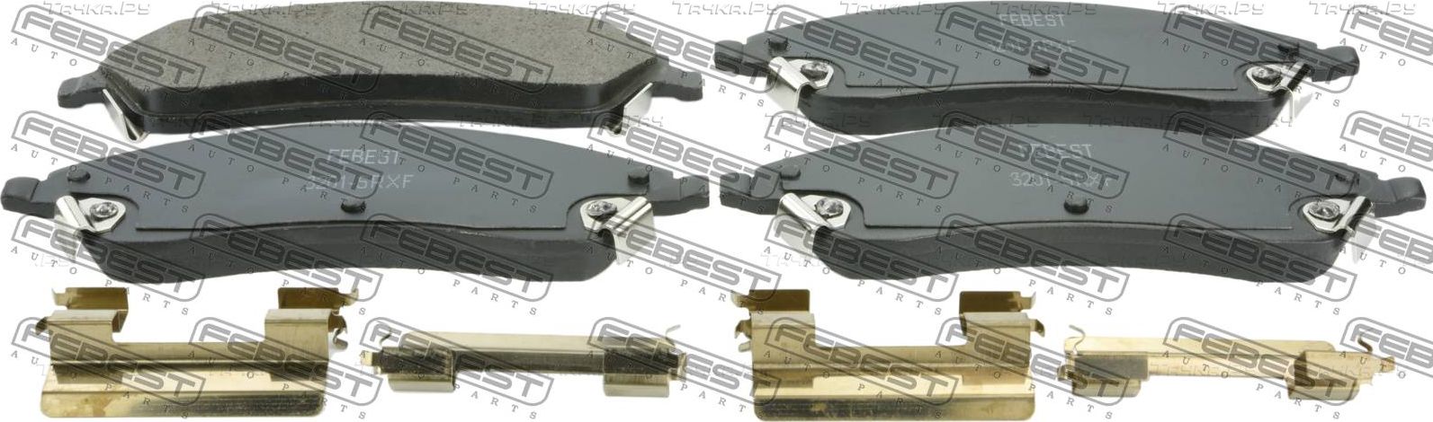 Тормозные колодки Febest передние для Cadillac CTS I 2006-2007. Артикул 3201-SRXF
