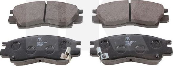 Тормозные колодки NK передние для Mitsubishi Sapporo II 1987-1990. Артикул 223010