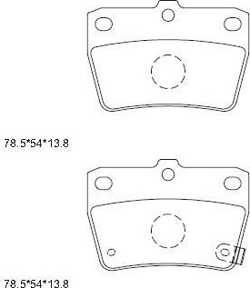 Тормозные колодки Asimco. Артикул KD2637