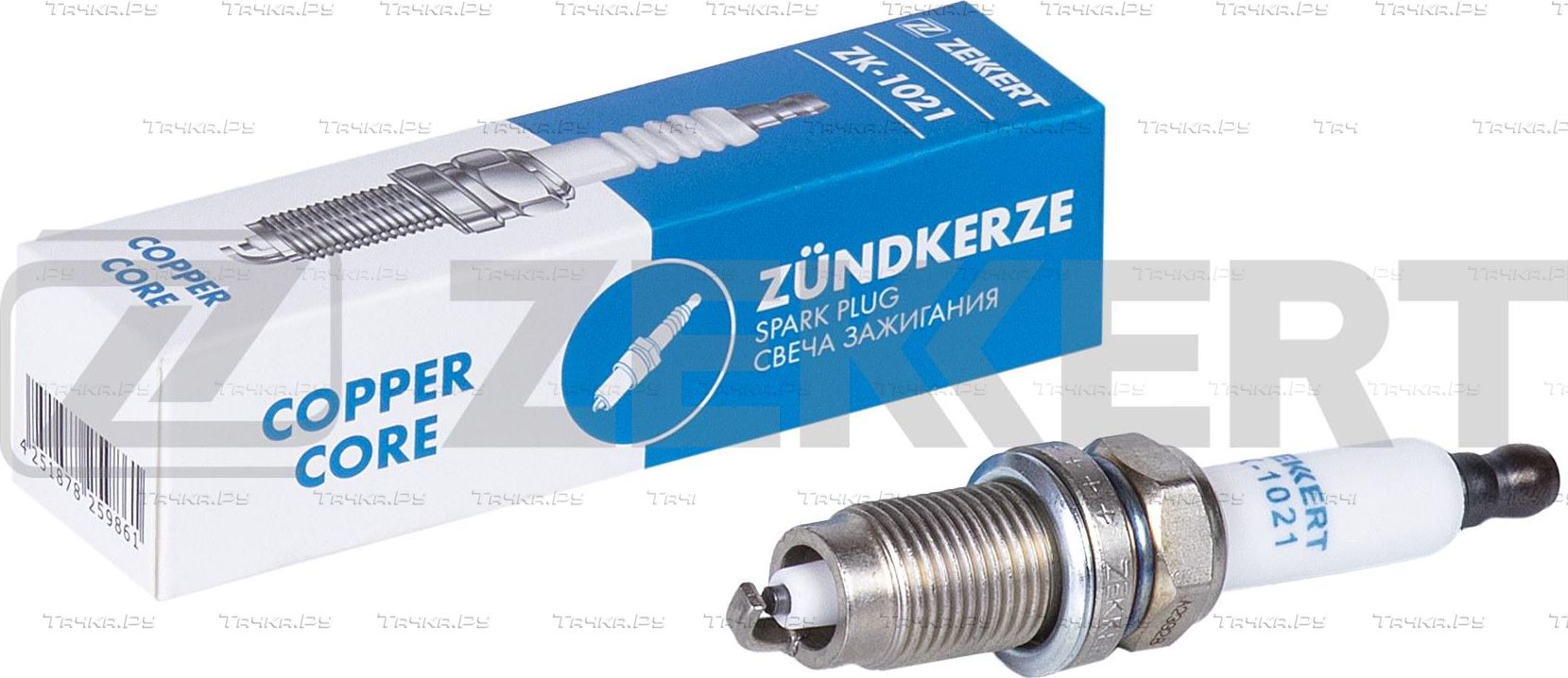 Свеча зажигания Zekkert для SEAT Leon II 2006-2012. Артикул ZK-1021