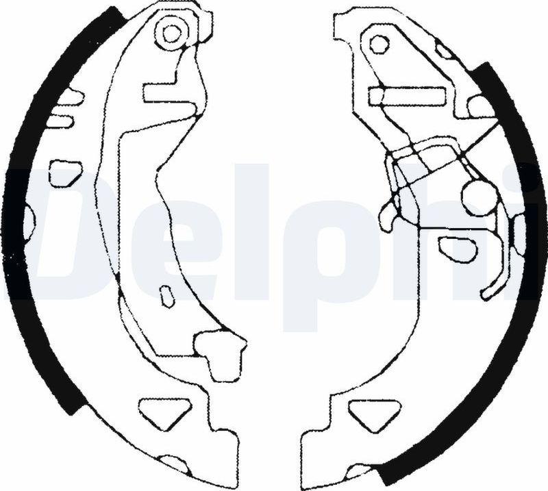 Тормозные колодки Delphi. Артикул LS1682
