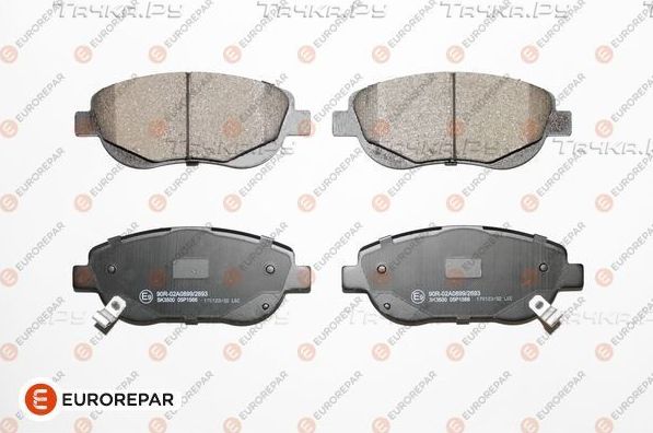 Тормозные колодки Eurorepar. Артикул 1617283980