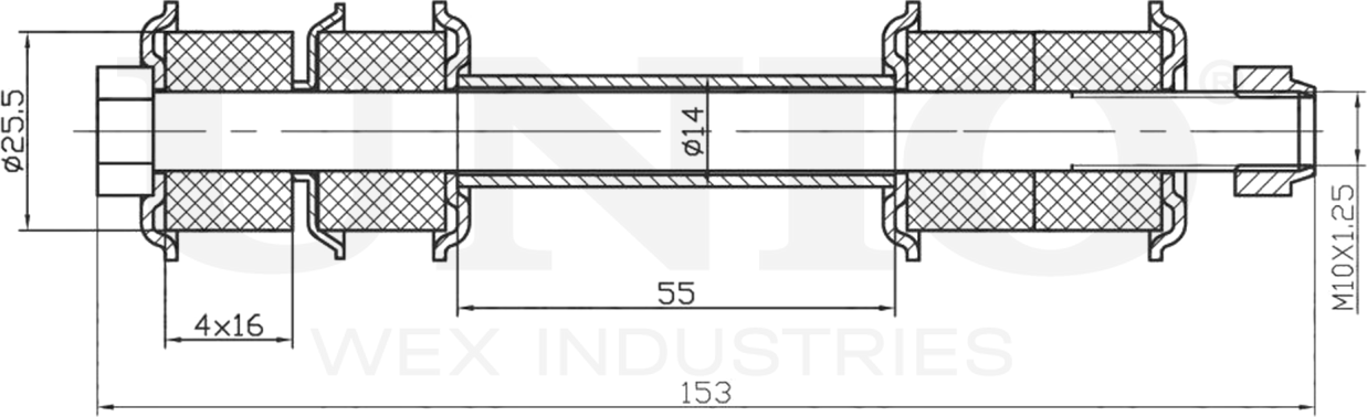 Тяга/стойка стабилизатора (Unio). Артикул SSP-50016
