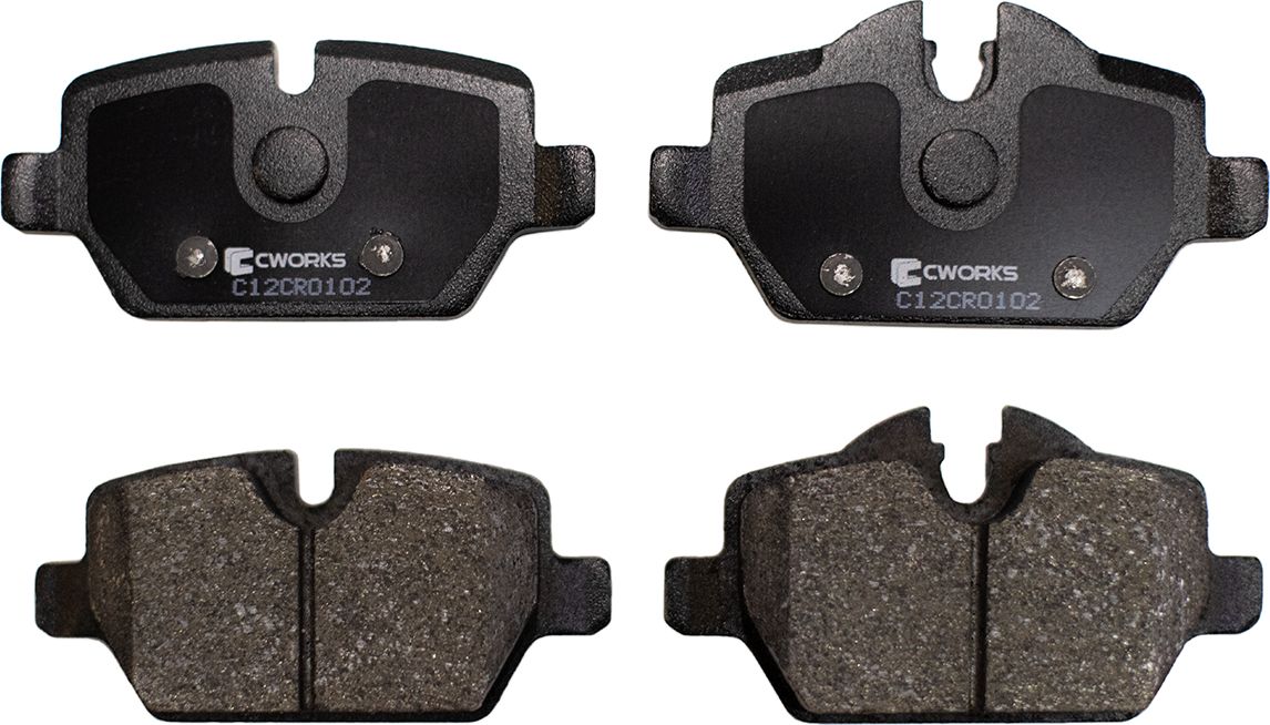 Колодки тормозные задние (Low Metallic) (Cworks). Артикул C12CR0102