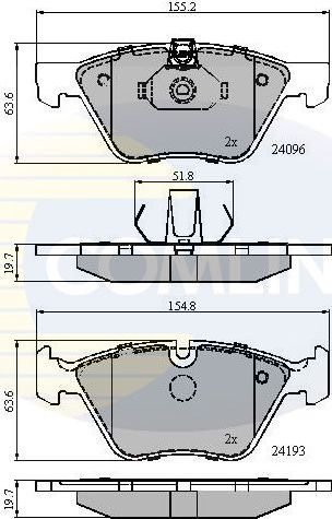 Тормозные колодки Comline Comline. Артикул CBP01300