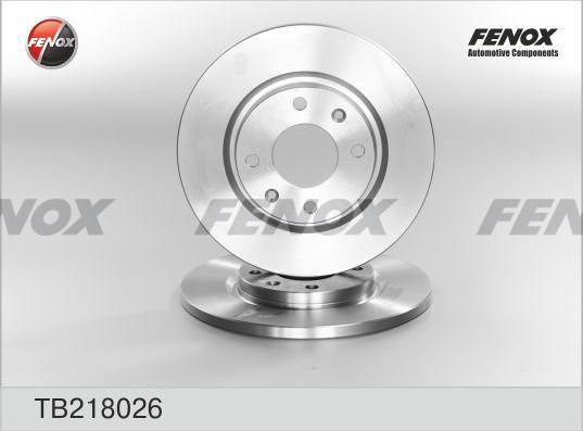 Тормозной диск Fenox передний для Citroen C2 2003-2012. Артикул TB218026