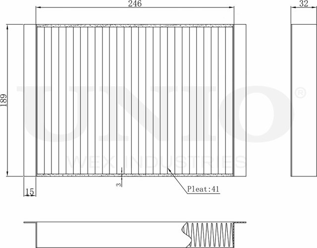 Фильтр салона (Unio). Артикул FLT-40021