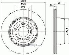 Тормозной диск BMW (OEM) задний для BMW X6 II (F16) 2014-2019. Артикул 34216793247