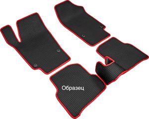 Коврики Rezkon EVA для салона Datsun mi-Do 2015-2020 Красный кант. Артикул 9025040104