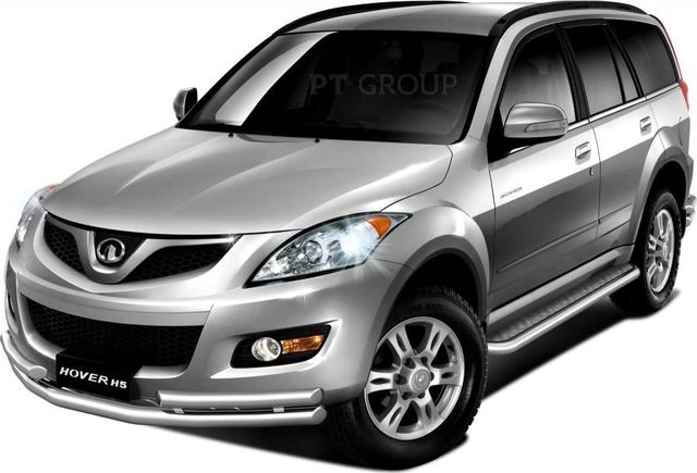 Защита PT Group переднего бампера двойная с углами d63/51 для Great Wall Hover H5 2011-2016. Артикул 13050102