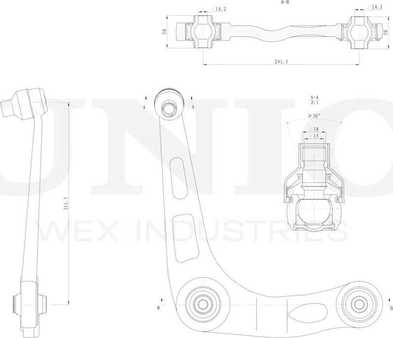 Рычаг подвески (Unio). Артикул SSP-40050