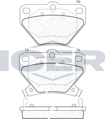 Тормозные колодки Icer. Артикул 181607