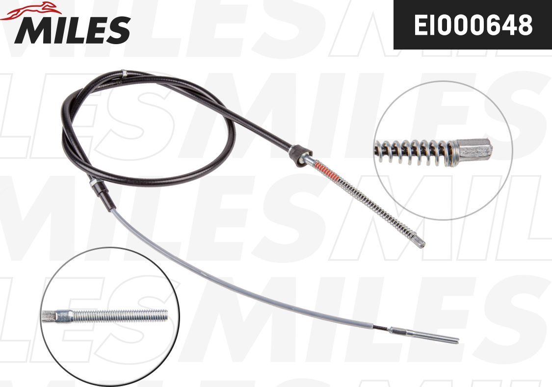 Трос ручника (тросик ручного тормоза) Miles. Артикул EI000648
