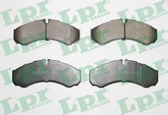 Тормозные колодки LPR задние для IVECO Daily IV 2006-2011. Артикул 05P684
