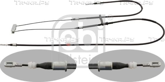 Трос ручника (тросик ручного тормоза) Febi Bilstein. Артикул 29305