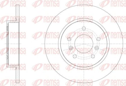 Тормозной диск Remsa. Артикул 61582.00