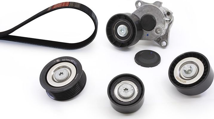 Приводной ремень поликлиновой с роликами (комплект) Gates Micro-V® Kit. Артикул K086PK2213