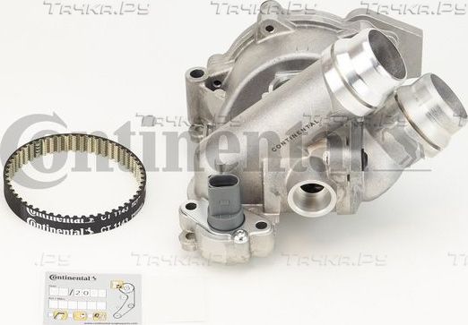 Помпа (водяной насос) с комплектом ремня ГРМ ContiTech для Volkswagen Tiguan I 2007-2018. Артикул CT1143WP2