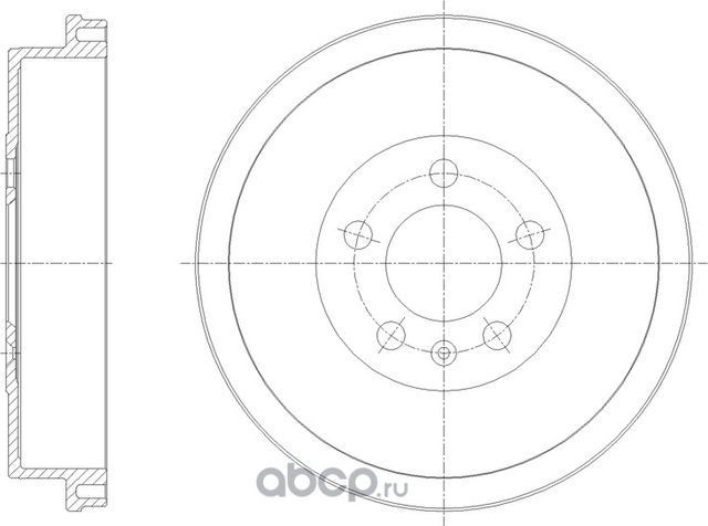 Барабан тормозной G-brake GD-61002 G-Brake. Артикул GD61002