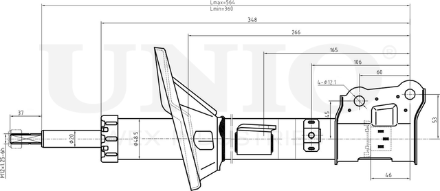 Амортизатор подвески (Unio). Артикул SAB-10173