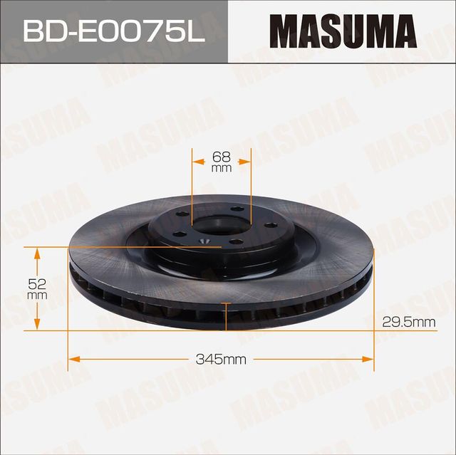Диск тормозной (Masuma). Артикул BD-E0075L
