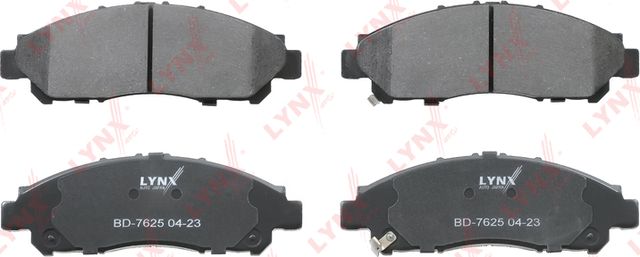 Тормозные колодки LYNXauto передние для Toyota HiAce H300 2019-2026. Артикул BD-7625