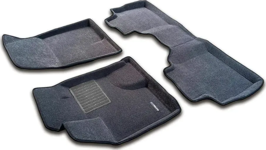 Коврики текстильные Euromat 3D Business для салона Haval F7 II 4WD 2024-2026 Серые. Артикул EMC3D-001470G