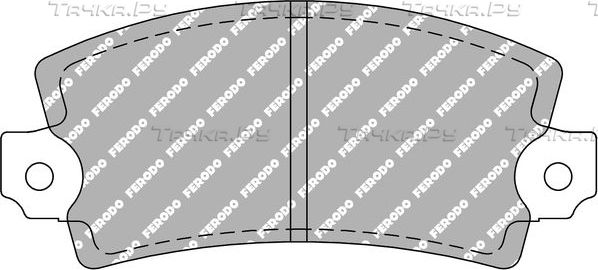Тормозные колодки FERODO RACING DS3000 для Renault 30 1975-1984. Артикул FCP72R