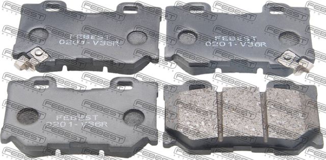 Тормозные колодки Febest. Артикул 0201-V36R