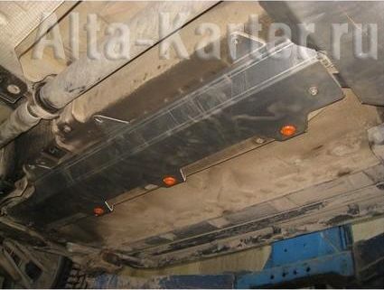 Защита Alfeco для топливопровода Nissan Terrano III до рестайлинга 2014-2016 2WD/4WD. Артикул ALF.18.06