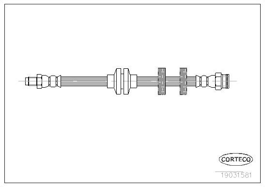 Тормозной шланг Corteco. Артикул 19031581
