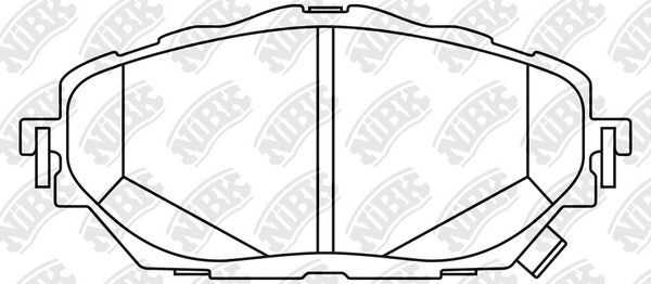 Тормозные колодки NiBK. Артикул PN1858