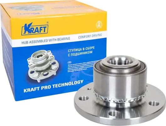 Ступица с подшипником VAG FABIA/POLO SEDAN 99- перед.лев/прав. (Kraft) Kraft. Артикул KT100625