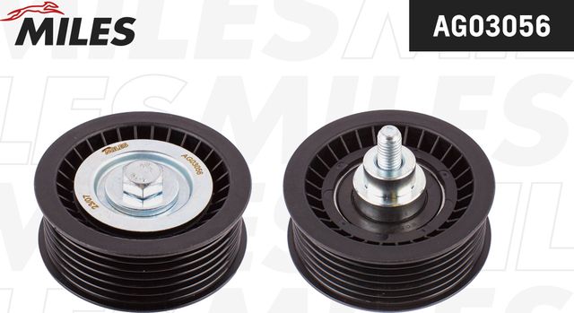 Направляющий (ведущий) ролик приводного поликлинового ремня Miles. Артикул AG03056