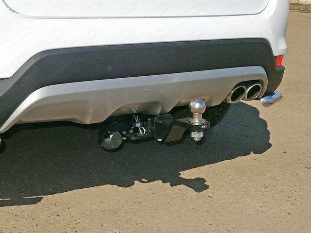 Фаркоп ТСС под американский квадрат для Kia Rio X-Line/ Rio X 2017-2026. Артикул TCU00114