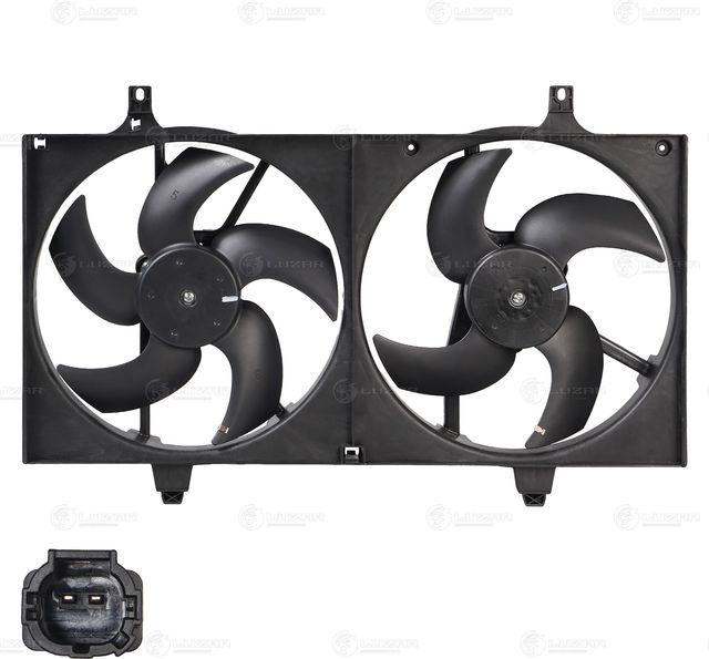 Вентилятор радиатора двигателя Luzar для Nissan Primera P12 2002-2008. Артикул LFK 1416