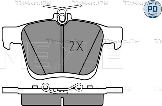 Тормозные колодки Meyle PD задние для SEAT Ateca I 2016-2026. Артикул 025 250 0816/PD