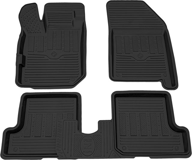 Коврики Rezkon резиновые (стандарт) для салона Lada Xray top 2015-2026. Артикул 1039055200