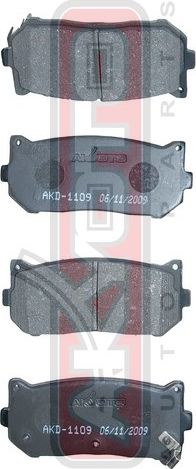 Тормозные колодки Akyoto Packing AKYOTO задние для Kia Clarus II 1998-2001. Артикул AKD-1109