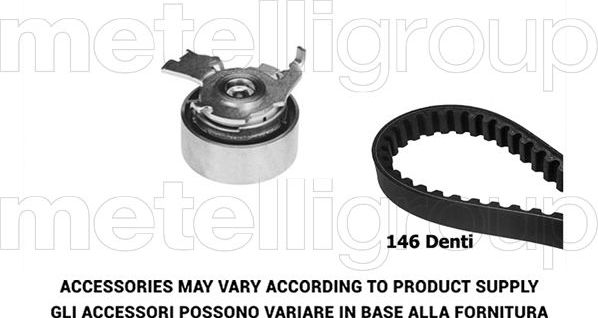 Ремень ГРМ с роликами (комплект) Graf для Opel Omega B 1994-2000. Артикул TP382