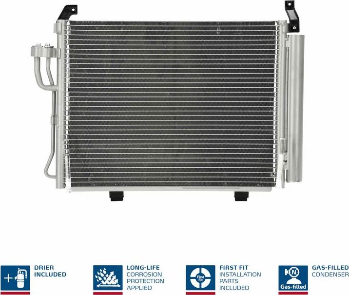 Радиатор кондиционера (конденсатор) Nissens (алюминий). Артикул 940205