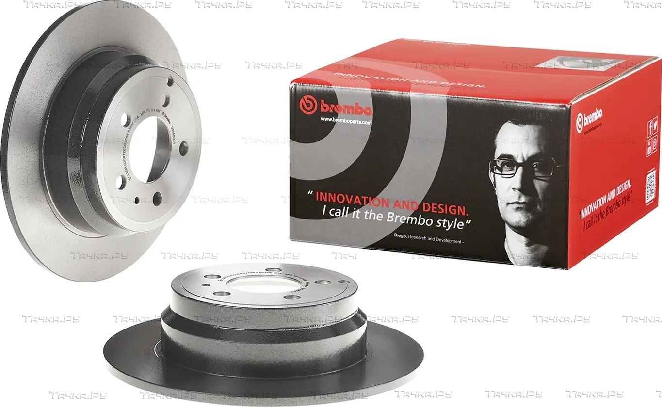 Тормозной диск Brembo UV Coated задний для Volvo 850 1994-1997. Артикул 08.5569.21
