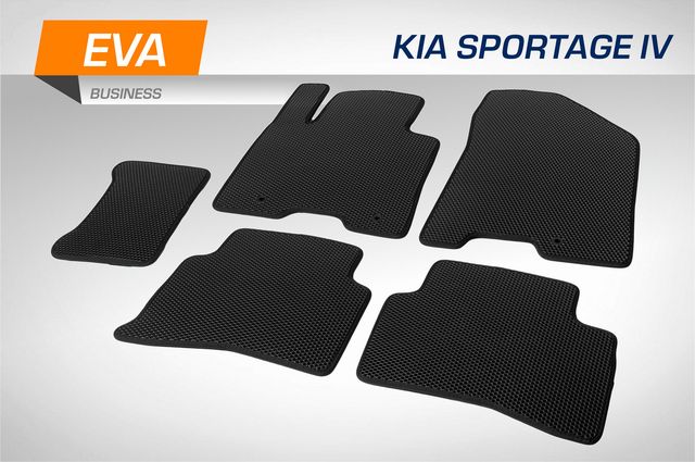 Коврики AutoFlex EVA (ЭВА, ЕВА) Business для салона Kia Sportage IV поколение 2016-2022. Артикул 3280201