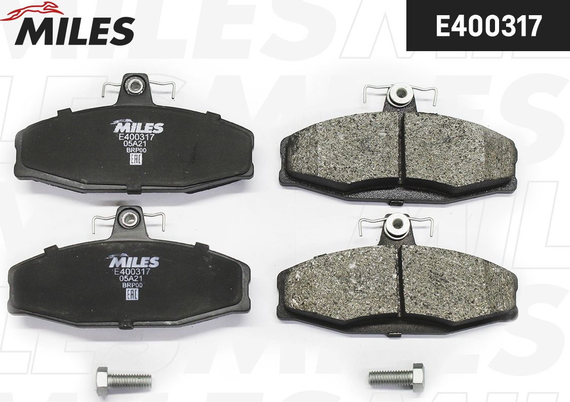 Тормозные колодки Miles (Low-Metallic). Артикул E400317