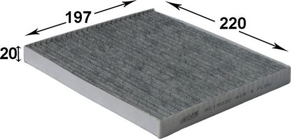 Салонный фильтр JS Asakashi для Toyota Matrix I (E130) 2002-2007. Артикул AC1503C