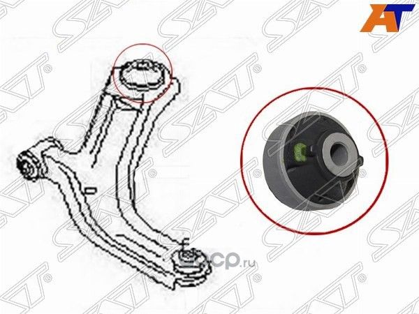 САЙЛЕНТБЛОК RR ПЕРЕДНЕГО РЫЧАГА NISSAN WINGROADEX (SAT). Артикул ST54570ED50A