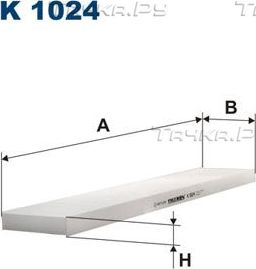 Салонный фильтр Filtron. Артикул K 1024